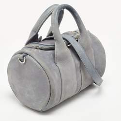 Alexander Wang Grey Suede Mini Rockie Satchel
