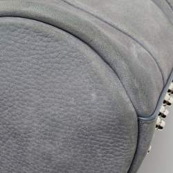 Alexander Wang Grey Suede Mini Rockie Satchel