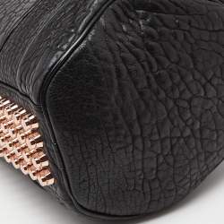 Alexander Wang Black Textured Leather Rocco Bag