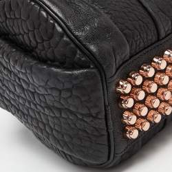 Alexander Wang Black Textured Leather Rocco Bag