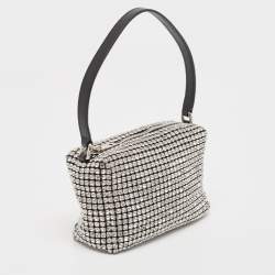 Alexander Wang Black Crystal Embellished Mini Heiress Pouch Bag