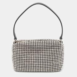 Alexander Wang Black Crystal Embellished Mini Heiress Pouch Bag