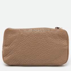 Alexander Wang Beige Leather Zipped Pouch