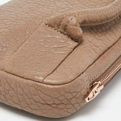Alexander Wang Beige Leather Zipped Pouch