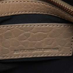 Alexander Wang Beige Leather Zipped Pouch