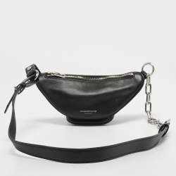 Pre Owned Alexander Wang Black Leather Attica Belt Bag