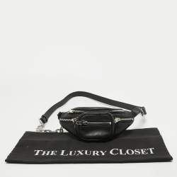 Pre Owned Alexander Wang Black Leather Attica Belt Bag
