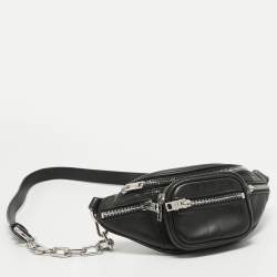 Pre Owned Alexander Wang Black Leather Attica Belt Bag