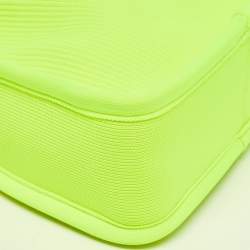 Pre Owned Alexander Wang Neon Yellow Rib Knit Small Ryan Bag