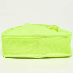 Pre Owned Alexander Wang Neon Yellow Rib Knit Small Ryan Bag