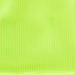 Pre Owned Alexander Wang Neon Yellow Rib Knit Small Ryan Bag