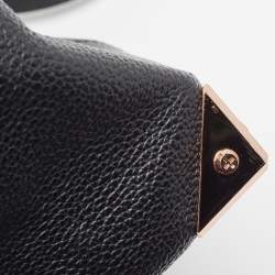 Alexander Wang Black Grain Leather Emile Satchel