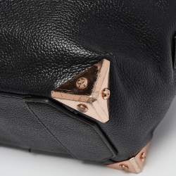 Alexander Wang Black Grain Leather Emile Satchel