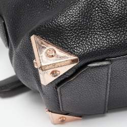 Alexander Wang Black Grain Leather Emile Satchel