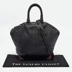 Alexander Wang Black Grain Leather Emile Satchel