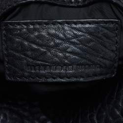 Alexander Wang Black Pebbled Leather Rocco Duffle Bag