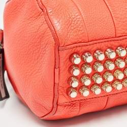 Pre Owned Alexander Wang Orange Pebbled Leather Rocco Bag