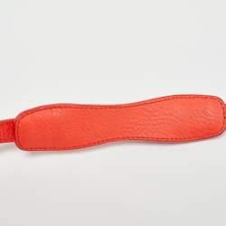 Pre Owned Alexander Wang Orange Pebbled Leather Rocco Bag