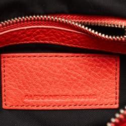 Pre Owned Alexander Wang Orange Pebbled Leather Rocco Bag
