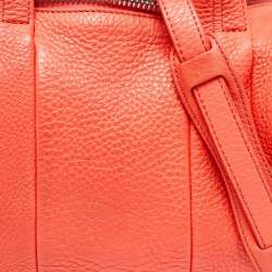Pre Owned Alexander Wang Orange Pebbled Leather Rocco Bag