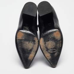 Alexander Wang Black Leather Ankle Boots Size 40