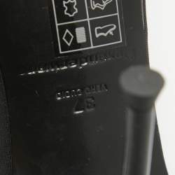 مملوكة مسبقًا Alexander Wang Black Crystals Embellished Fabric Slingback Sandals Size 37