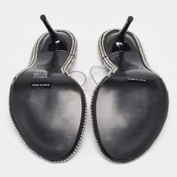 Alexander Wang Transparent PVC Nova Slide Sandals Size 37