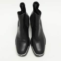 Alexander Wang Black Leather Hailey Ankle Length Boots Size 39