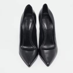 Alexander Wang Black Leather Pointed Toe Pumps Size 39