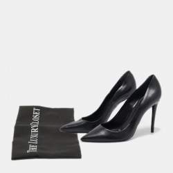 Alexander Wang Black Leather Pointed Toe Pumps Size 39