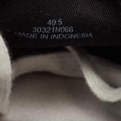 Alexander Wang Black Canvas Dropout Lace Up Sneakers Size 40.5