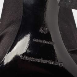 Alexander Wang Black Satin Pointed Toe Mules Size 40