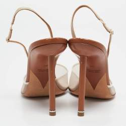 Alexander Wang Beige Mesh and Leather Lovisa Ankle Strap Pumps Size 39