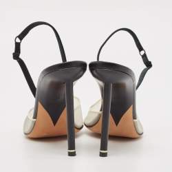Alexander Wang Black Mesh and Suede Alix Slingback Pumps Size 39