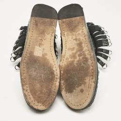 Alexander Wang Black Leather Fringe Montana Ankle Boots Size 38