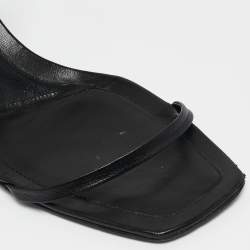Alexander Wang Black Leather Ivy Slingback Sandals Size 40