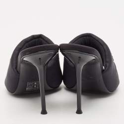 Alexander Wang Black Fabric Slide Sandals Size 38