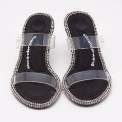 Alexander Wang Transparent PVC Nova Slide Sandals Size 36