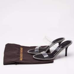 Alexander Wang Transparent PVC Nova Slide Sandals Size 36