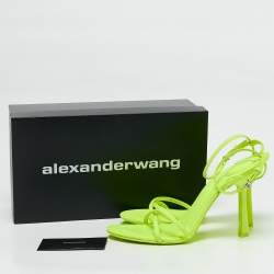Alexander Wang Neon Green Neoprene Dahlia Sandals Size 40
