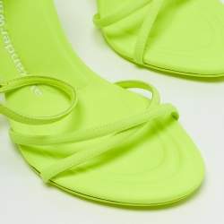 Alexander Wang Neon Green Neoprene Dahlia Sandals Size 40