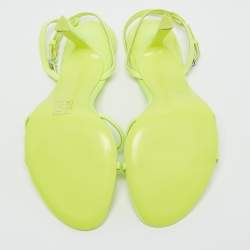 Alexander Wang Neon Green Neoprene Dahlia Sandals Size 40