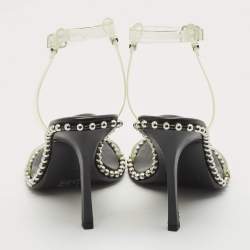 Alexander Wang Transparent PVC Nova Ankle Strap Sandals Size 37