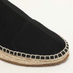 Alexander Wang Black Knit Fabric Dylan Espadrille Flats Size 37