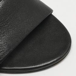 Alexander Wang Black Leather Abby Ankle Strap Sandals Size 40