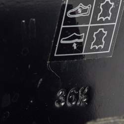 Pre Owned Alexander Wang Black Leather Gabi Ankle Length Boots Size 36.5