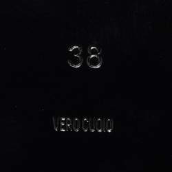 مملوكة مسبقًا Alexander Wang Black Leather Leidy Studded Flat Slide Sandals Size 38