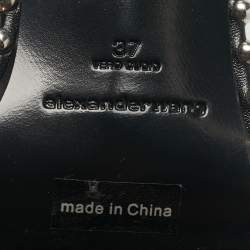 مملوكة مسبقًا Alexander Wang Green PVC Nova Ankle Strap Sandals Size 37