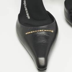 Pre Owned Alexander Wang Black Leather Viola Pumps Size 40