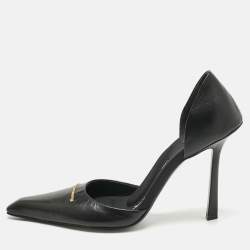 Pre Owned Alexander Wang Black Leather Viola Pumps Size 40